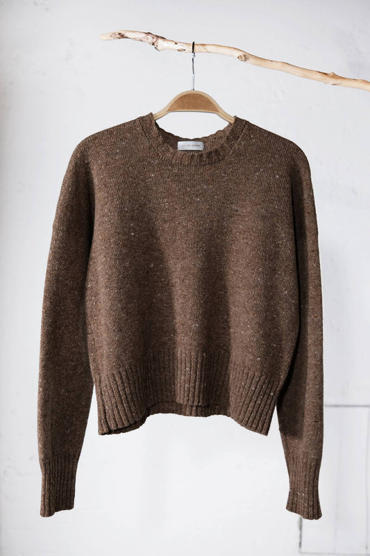 amon 1111404 tweed short sweater