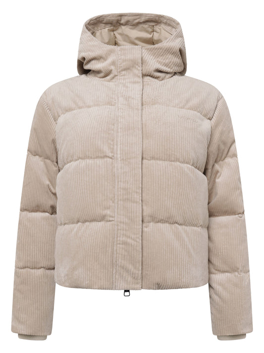 Knowledge Cotton Corduroy puffer jacket women