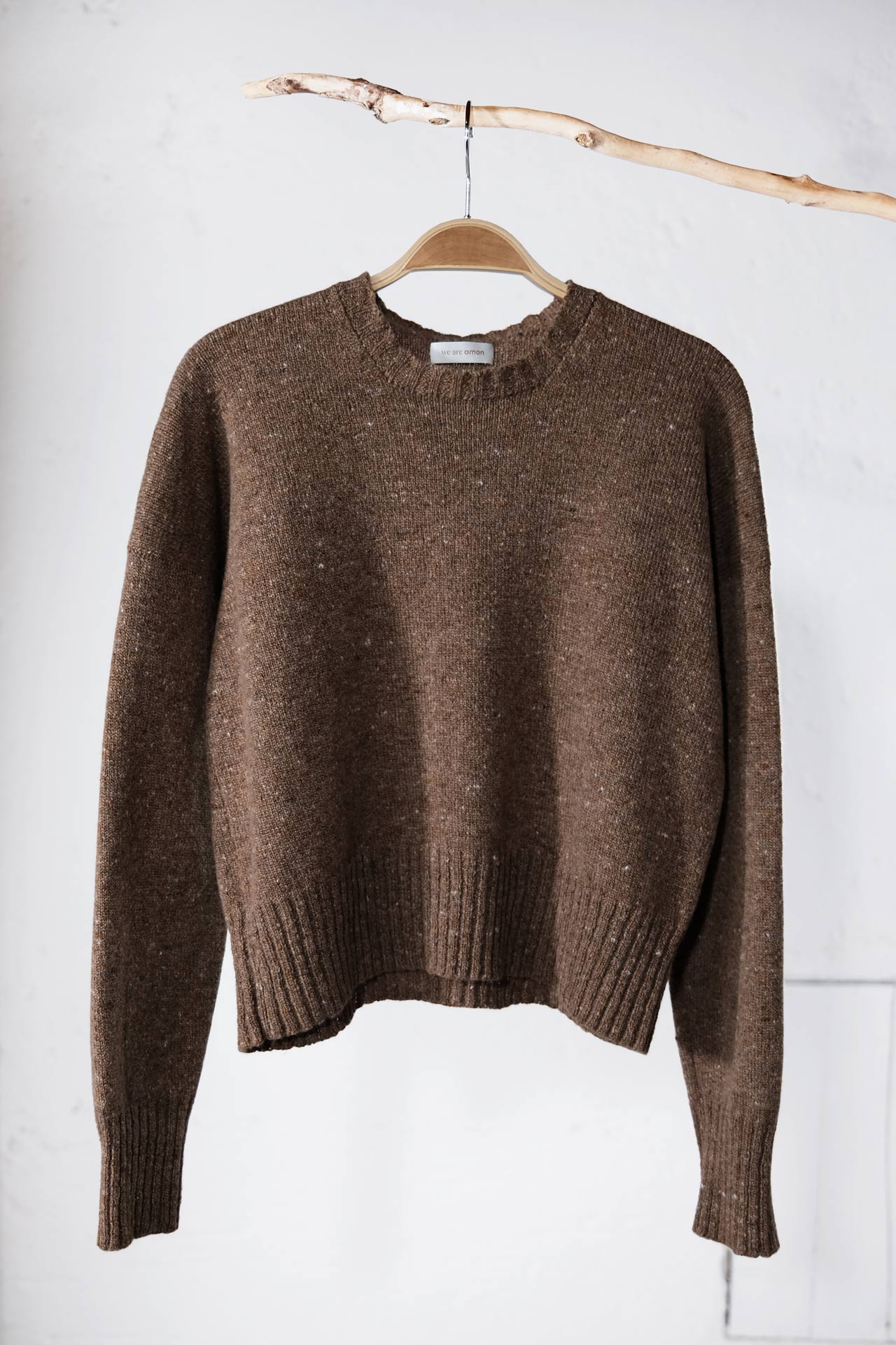 amon 1111404 tweed short sweater