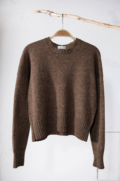 amon 1111404 tweed short sweater