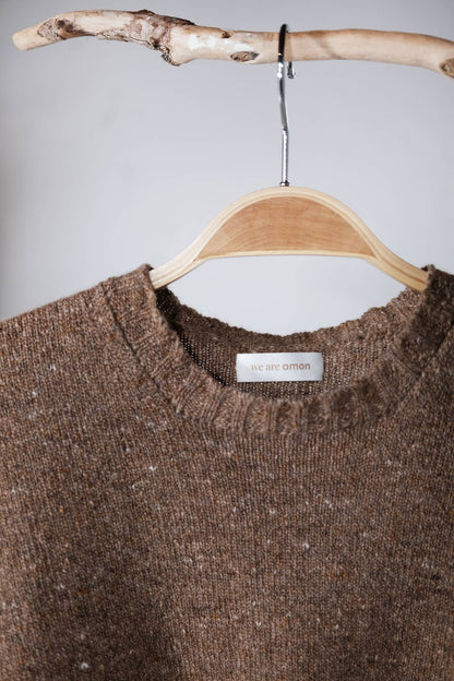 amon 1111404 tweed short sweater