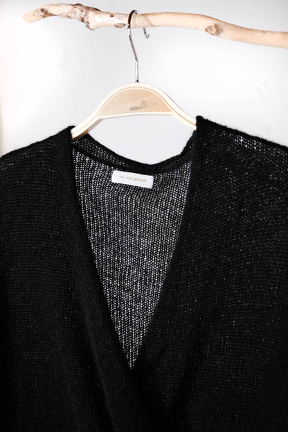 amon 1111514 Fluffy wrap v-neck