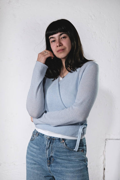 amon 1120220 short wrap cardigan