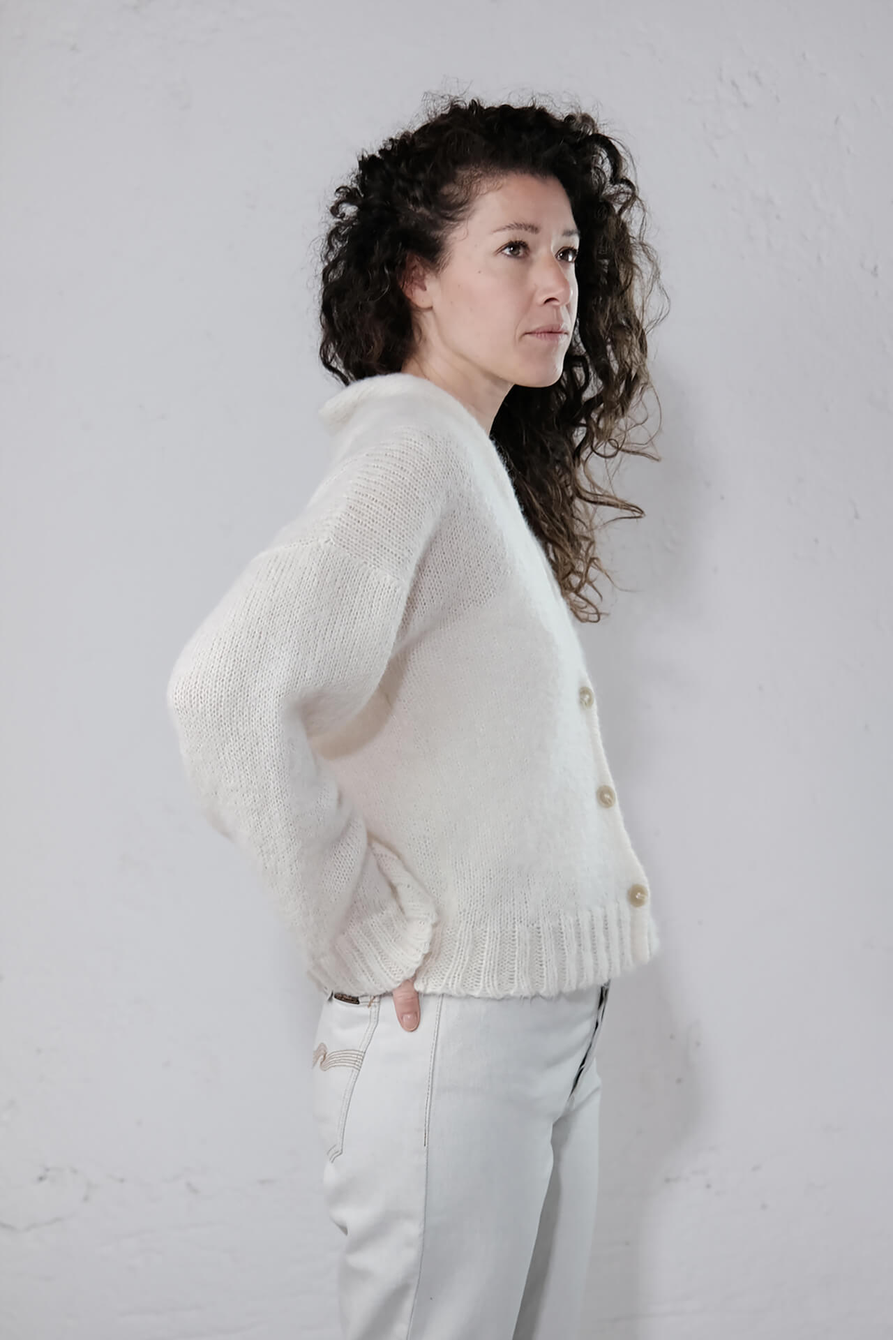 amon 1121511 Fluffy shawl cardigan