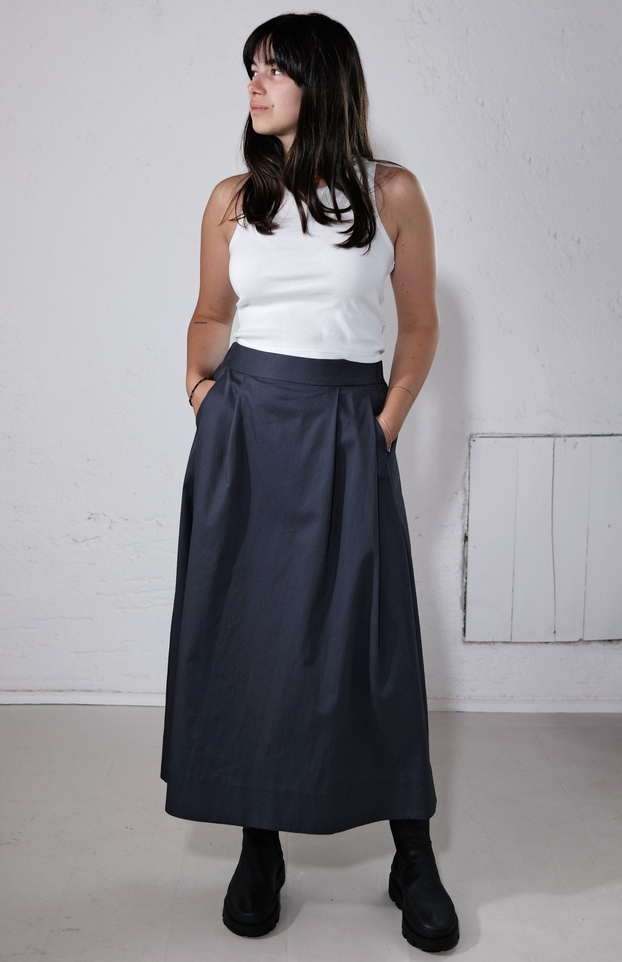 amon 1360600 Luna gabardine skirt