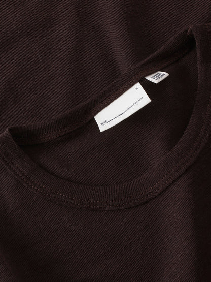 Knowledge Cotton Merino rib long sleeve t-shirt women