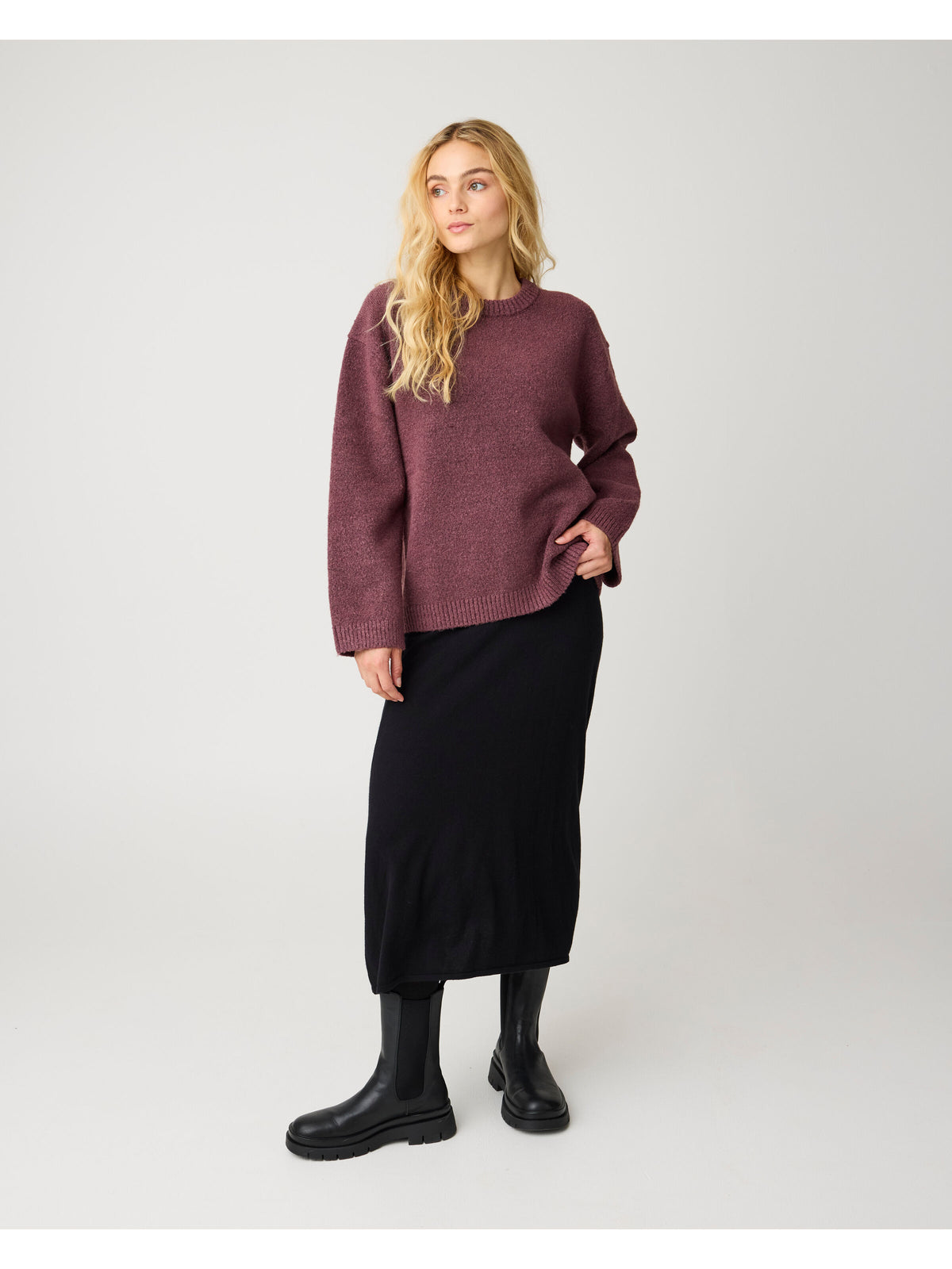 Knowledge Cotton Cashmere skirt women