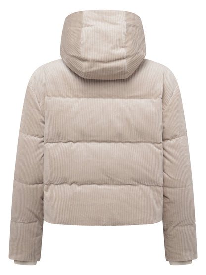 Knowledge Cotton Corduroy puffer jacket women