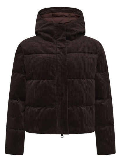 Knowledge Cotton Corduroy puffer jacket women