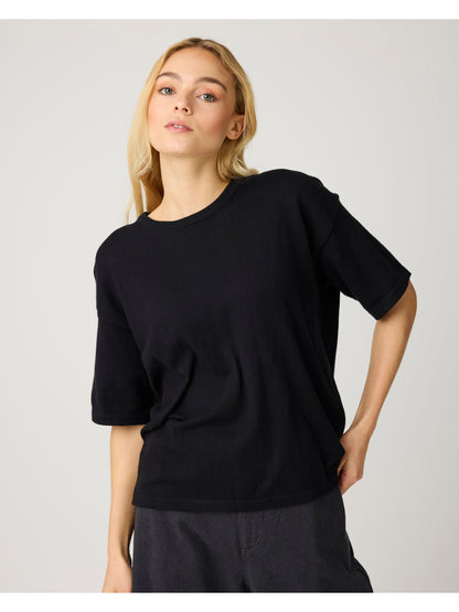 Knowledge Cotton Cashmere knit t-shirt women