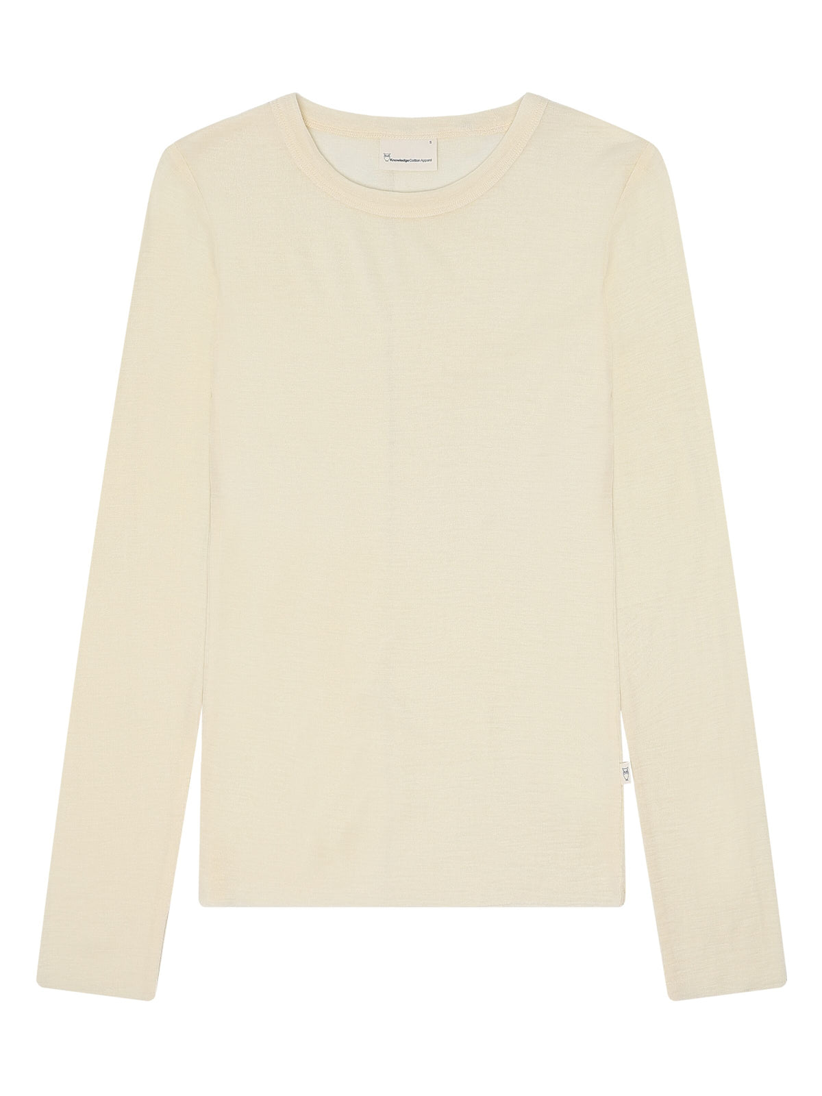 Knowledge Cotton Merino rib long sleeve t-shirt women