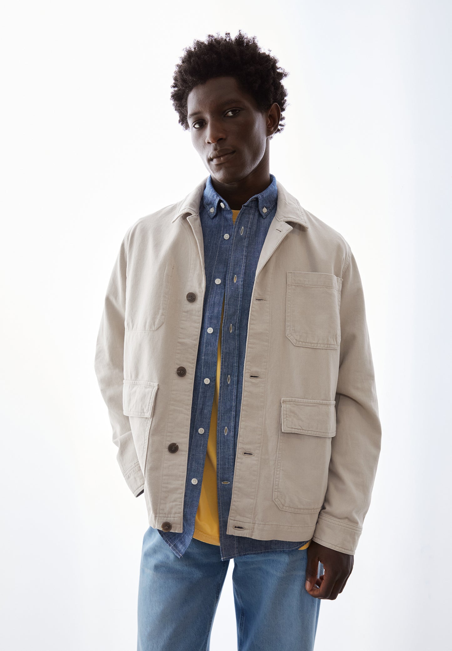 ARMEDANGELS COTTON LINEN JACKET Jacken/Outerwear Overshirt