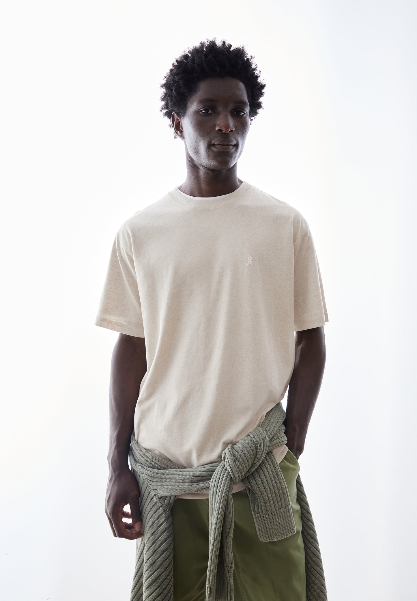 AA MAARKOS LINEN BLEND T-SHIRT Jersey Shirts T-Shirt