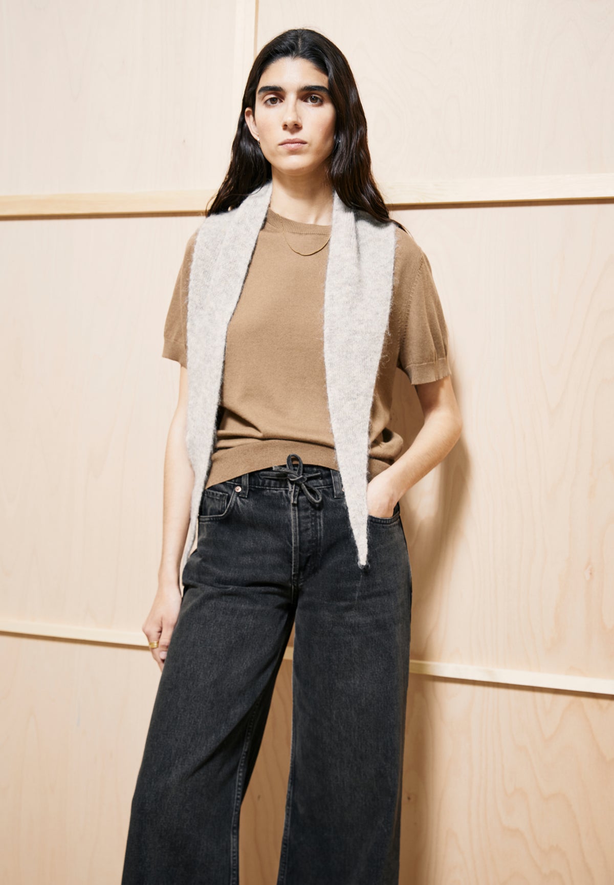 ARMEDANGELS WOMEN FINE S SL KNIT SWEATER Strick T-Shirt