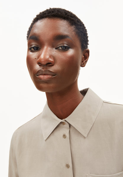 Armedangels LINEN BLEND SHIRT BLOUSE Bluse langarm