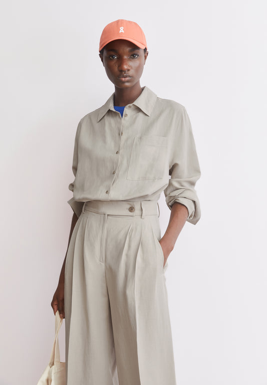 Armedangels LINEN BLEND SHIRT BLOUSE Bluse langarm