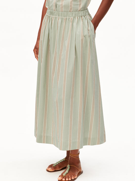 Armedangels STRIPE A-LINE MIDI SKIRT S26