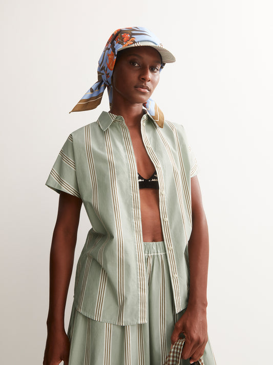 Armedangels STRIPE POPLIN LARISAANA BLOUSE S26