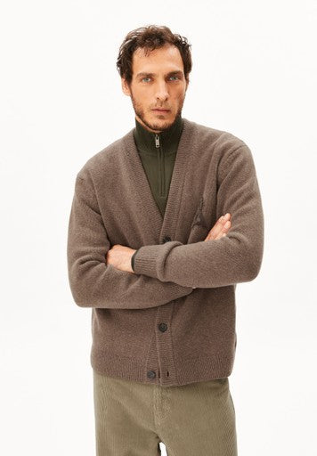ARMEDANGELS MEN REC WOOL KNIT JACKET