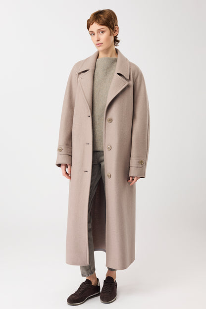 Langer Chen  Walkmantel mit Revers Mäntel Women