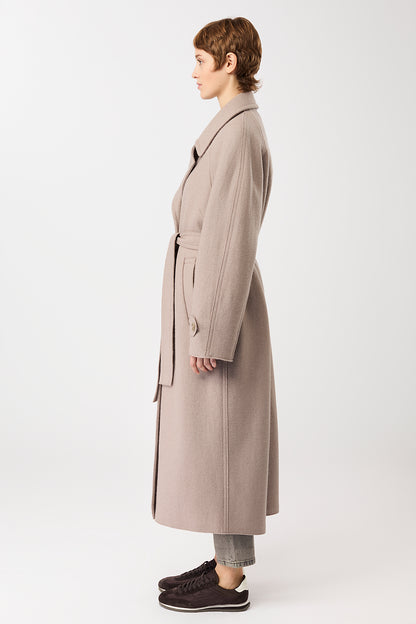 Langer Chen  Walkmantel mit Revers Mäntel Women