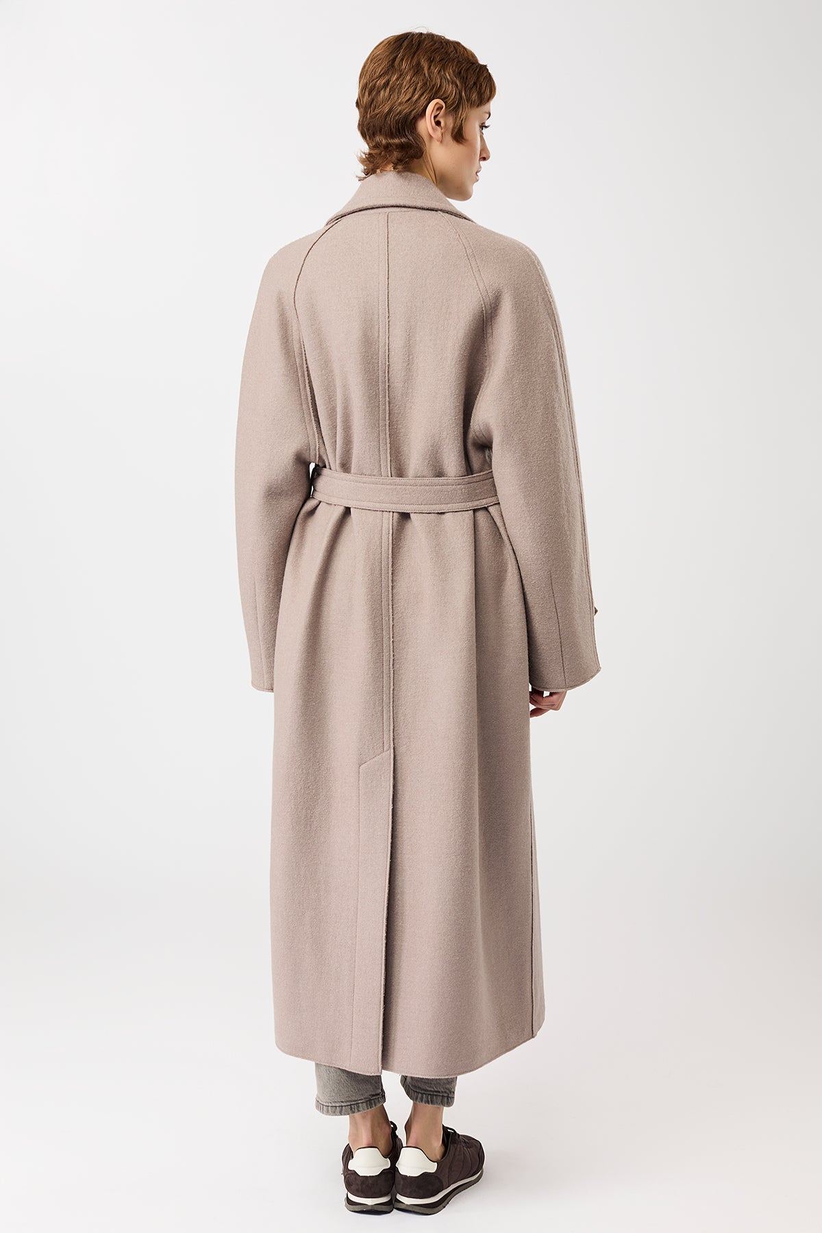 Langer Chen  Walkmantel mit Revers Mäntel Women