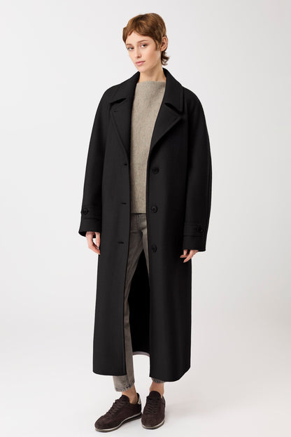 Langer Chen  Walkmantel mit Revers Mäntel Women