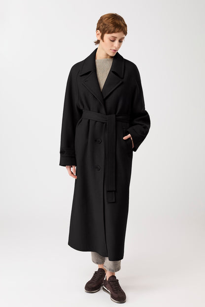 Langer Chen  Walkmantel mit Revers Mäntel Women