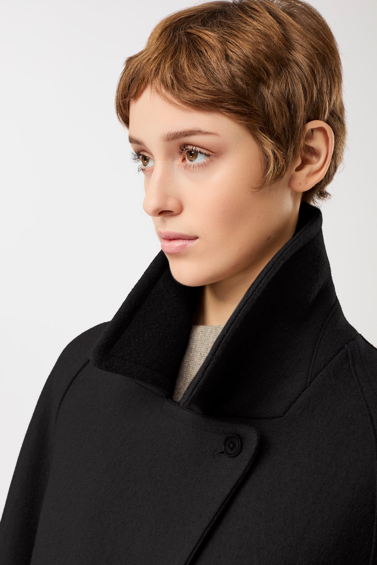 Langer Chen  Walkmantel mit Revers Mäntel Women