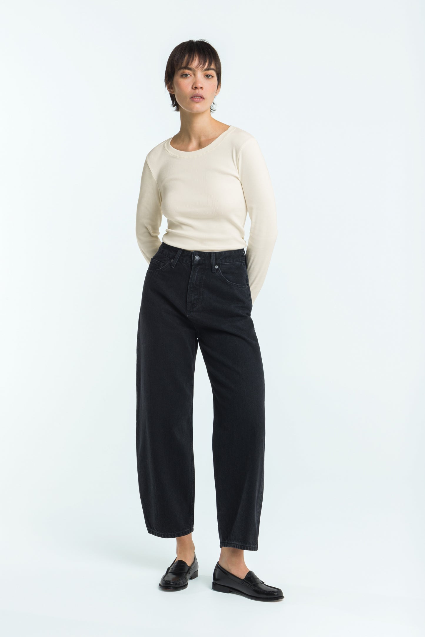 Kings of Indigo Jeans LEILA in HOLO BLACK USED
