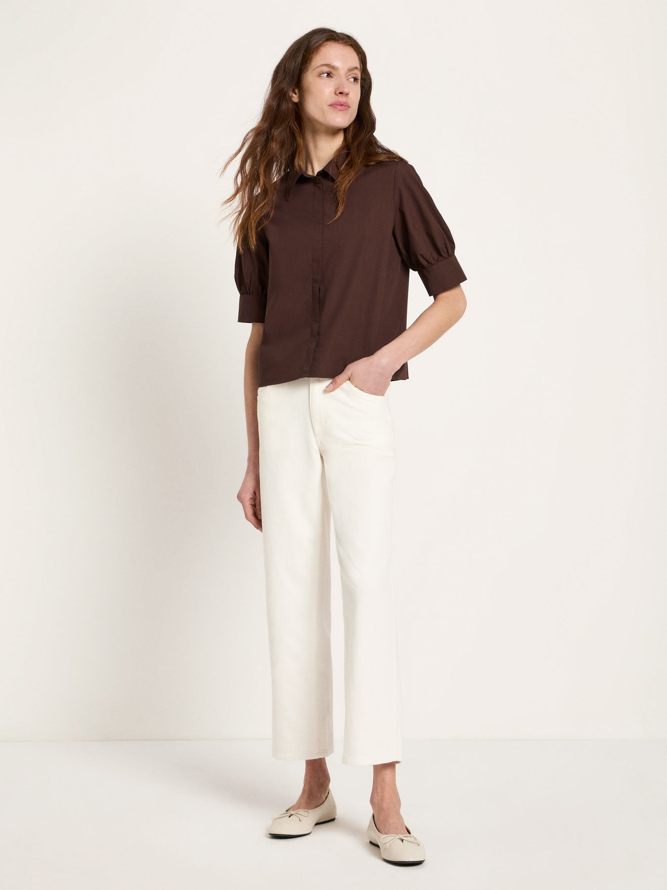 LANIUS 14576 Bluse mit Puffärmeln