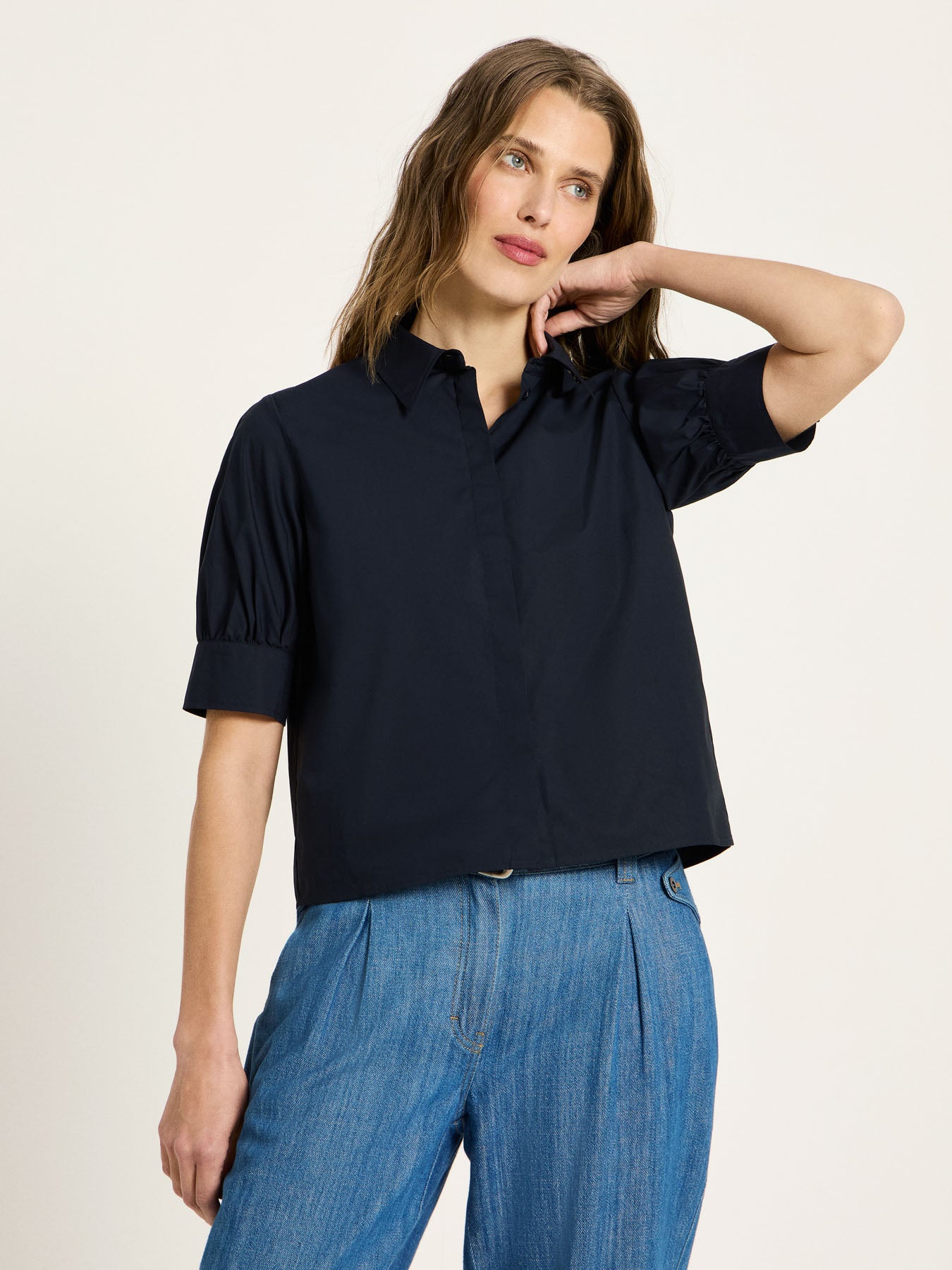 LANIUS 14576 Bluse mit Puffärmeln