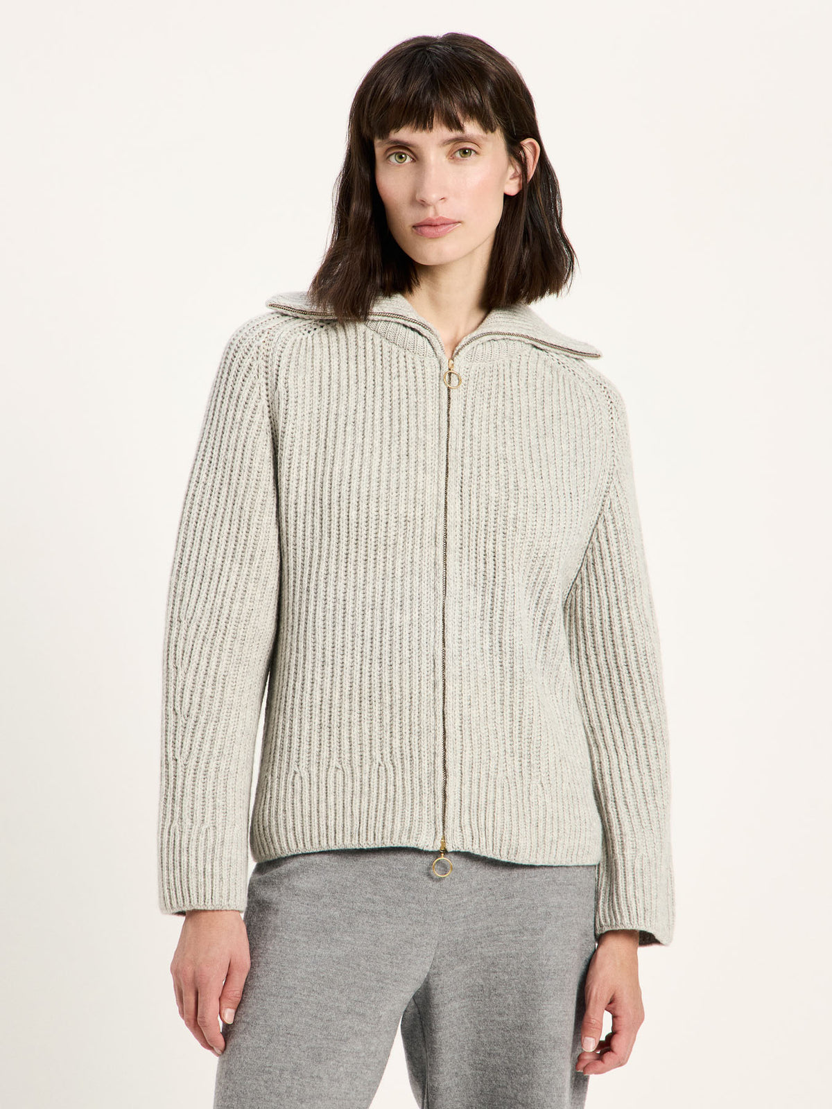 LANIUS Strickjacke in Rippoptik