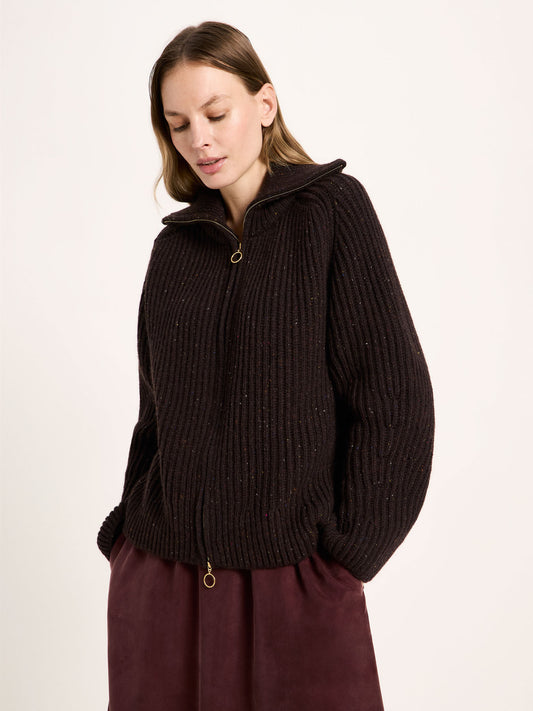 LANIUS Strickjacke in Rippoptik