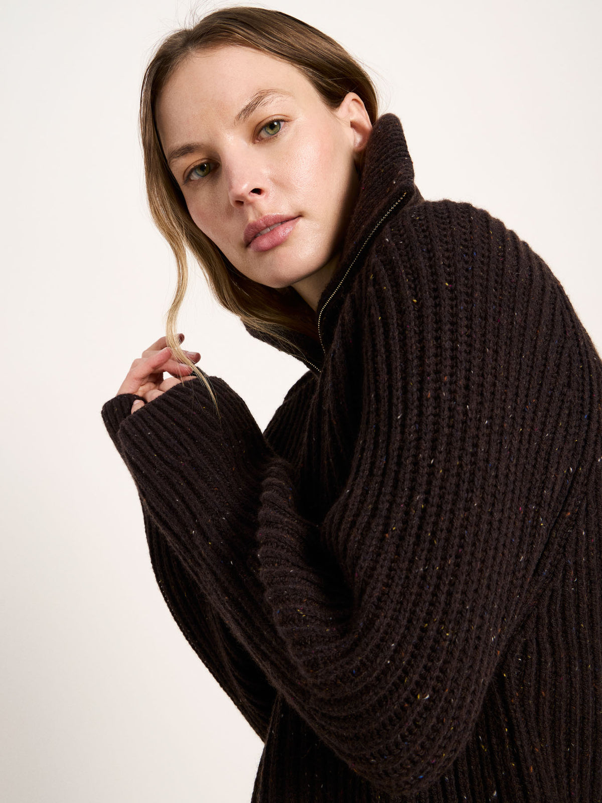 LANIUS Strickjacke in Rippoptik