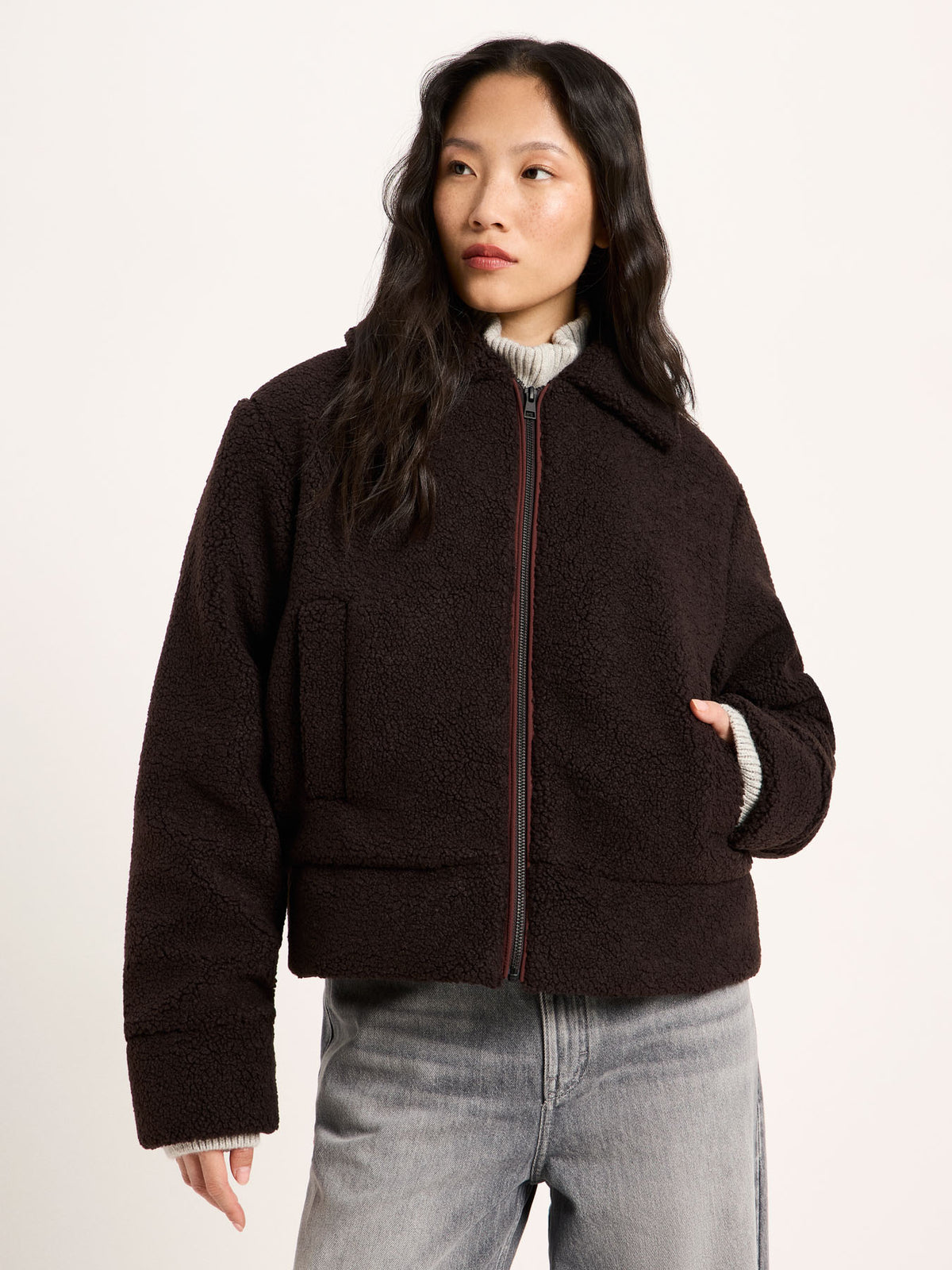 LANIUS Teddyjacke  100% Polyester (rec)