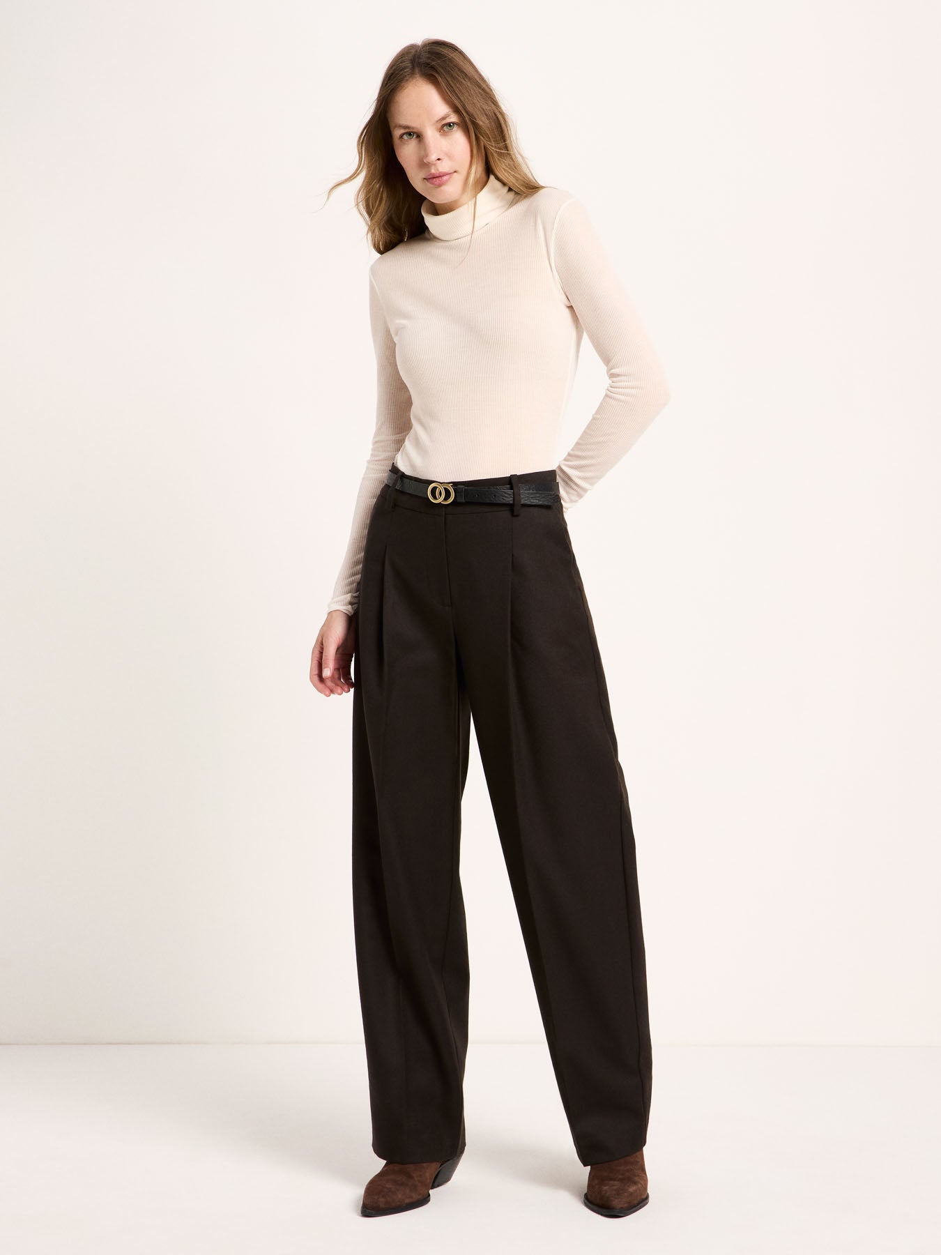 LANIUS Hose mit Bundfalte  100% Virgin wool (kbT)