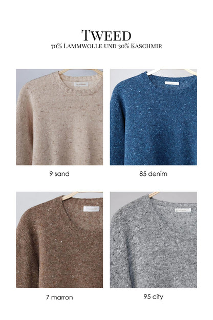 amon 2111401 men tweed round neck