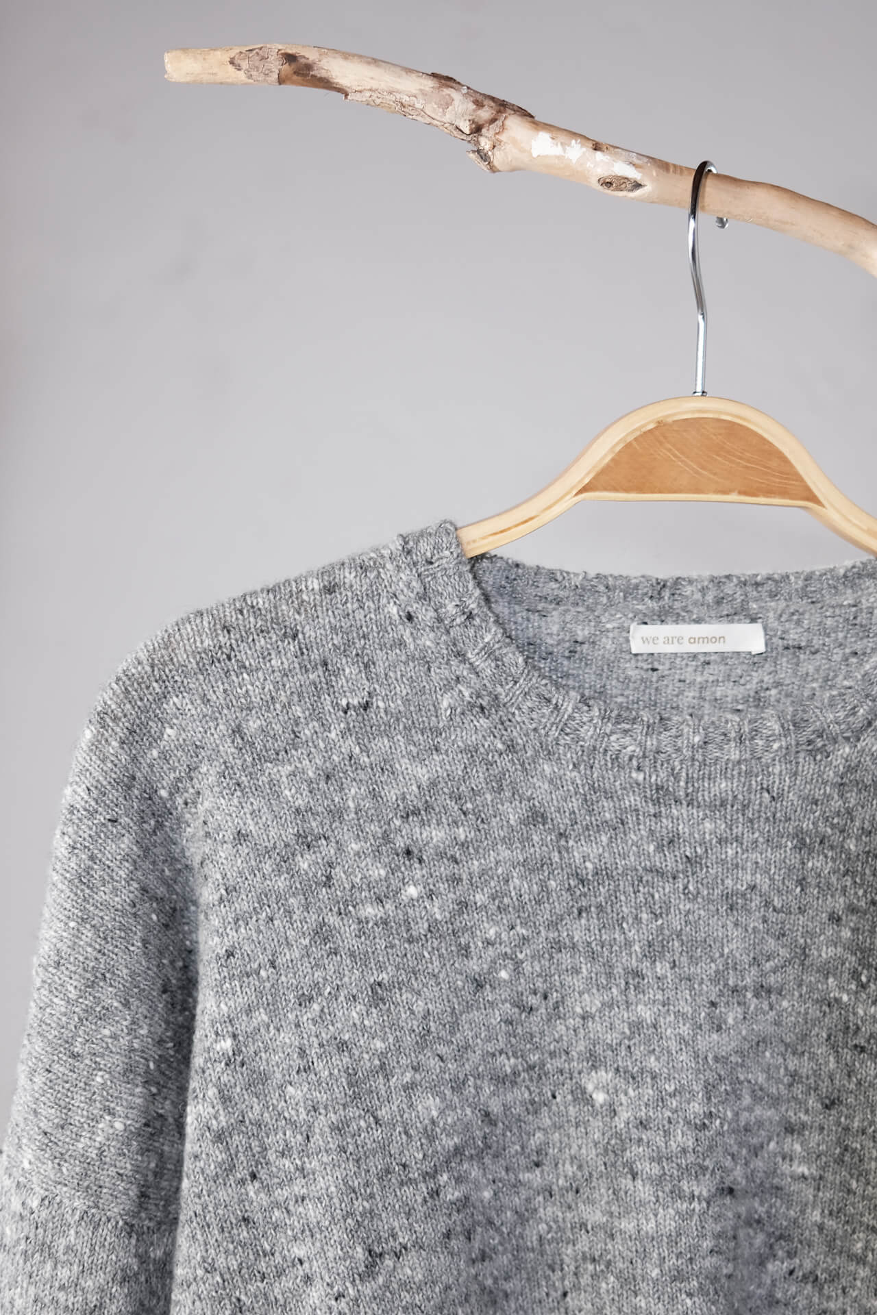 amon 1111404 tweed short sweater