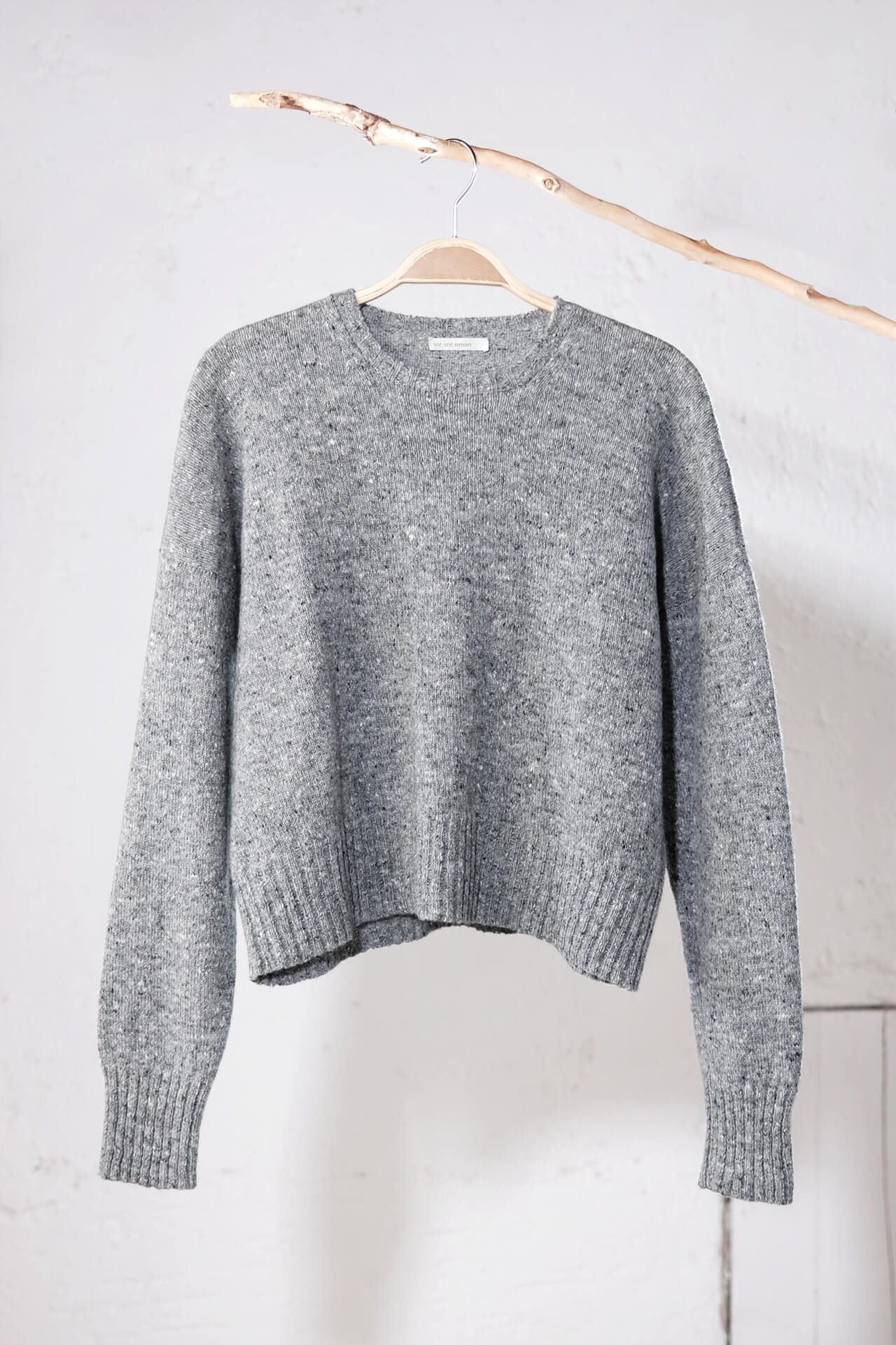 amon 1111404 tweed short sweater