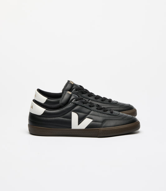 VEJA PANENKA O.T. LEATHER BLACK_WHITE MEN