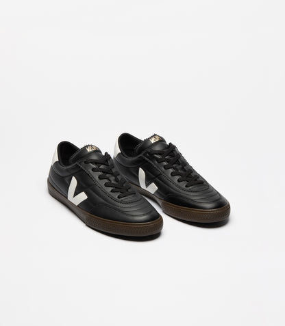 VEJA PANENKA O.T. LEATHER BLACK_WHITE MEN