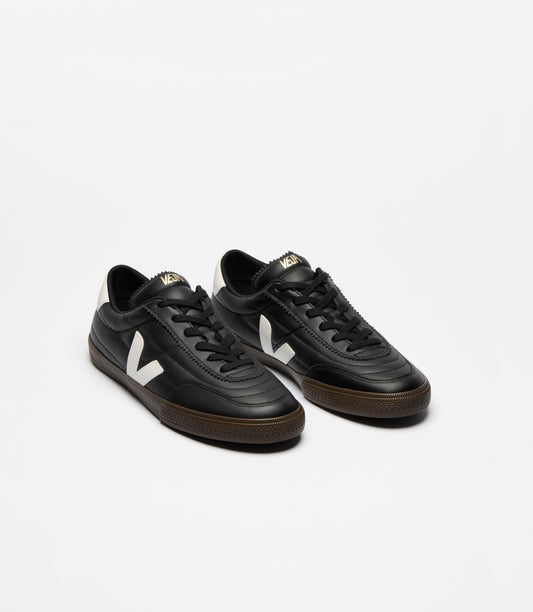 VEJA PANENKA O.T. LEATHER BLACK_WHITE MEN