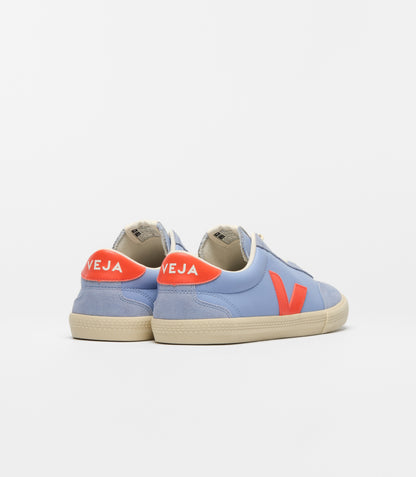 VEJA VOLLEY O.T. LEATHER OLYMPE_ORANGE-FLUO_CALCAIRE WOMEN