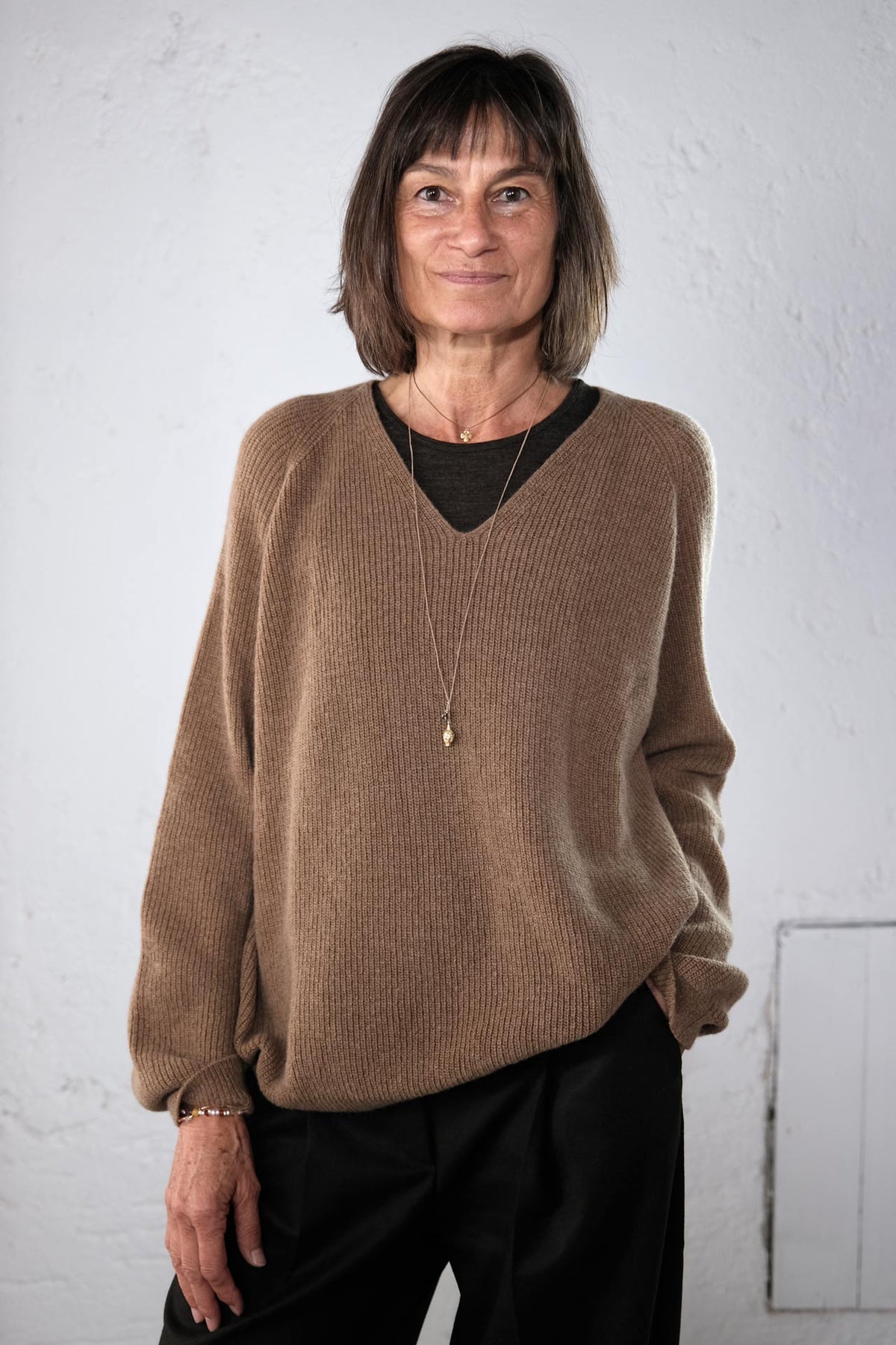 amon 1113002 Cashwool v-sweater