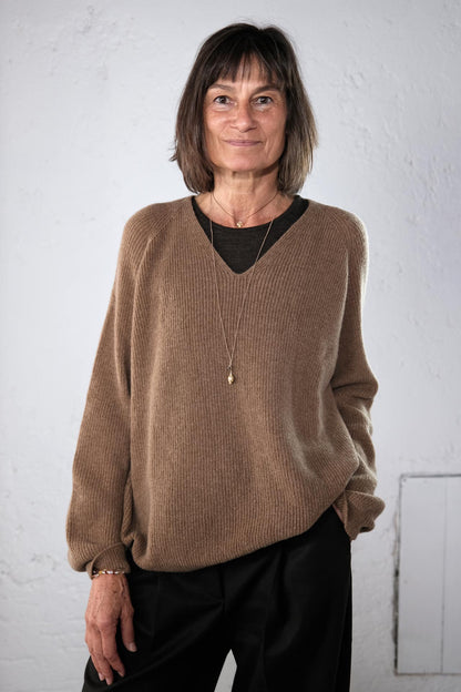 amon 1113002 Cashwool v-sweater