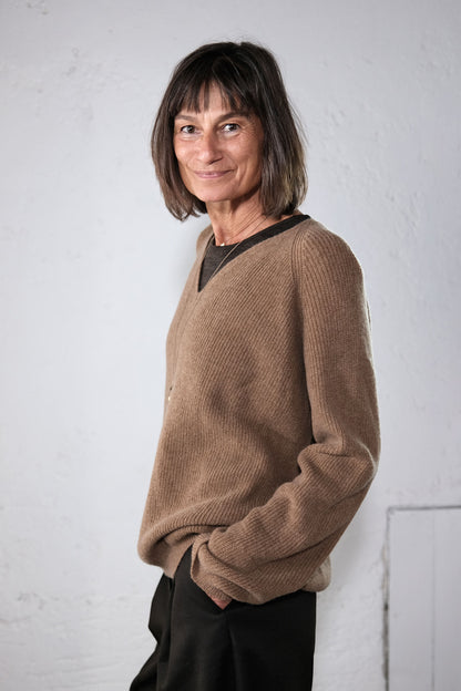 amon 1113002 Cashwool v-sweater
