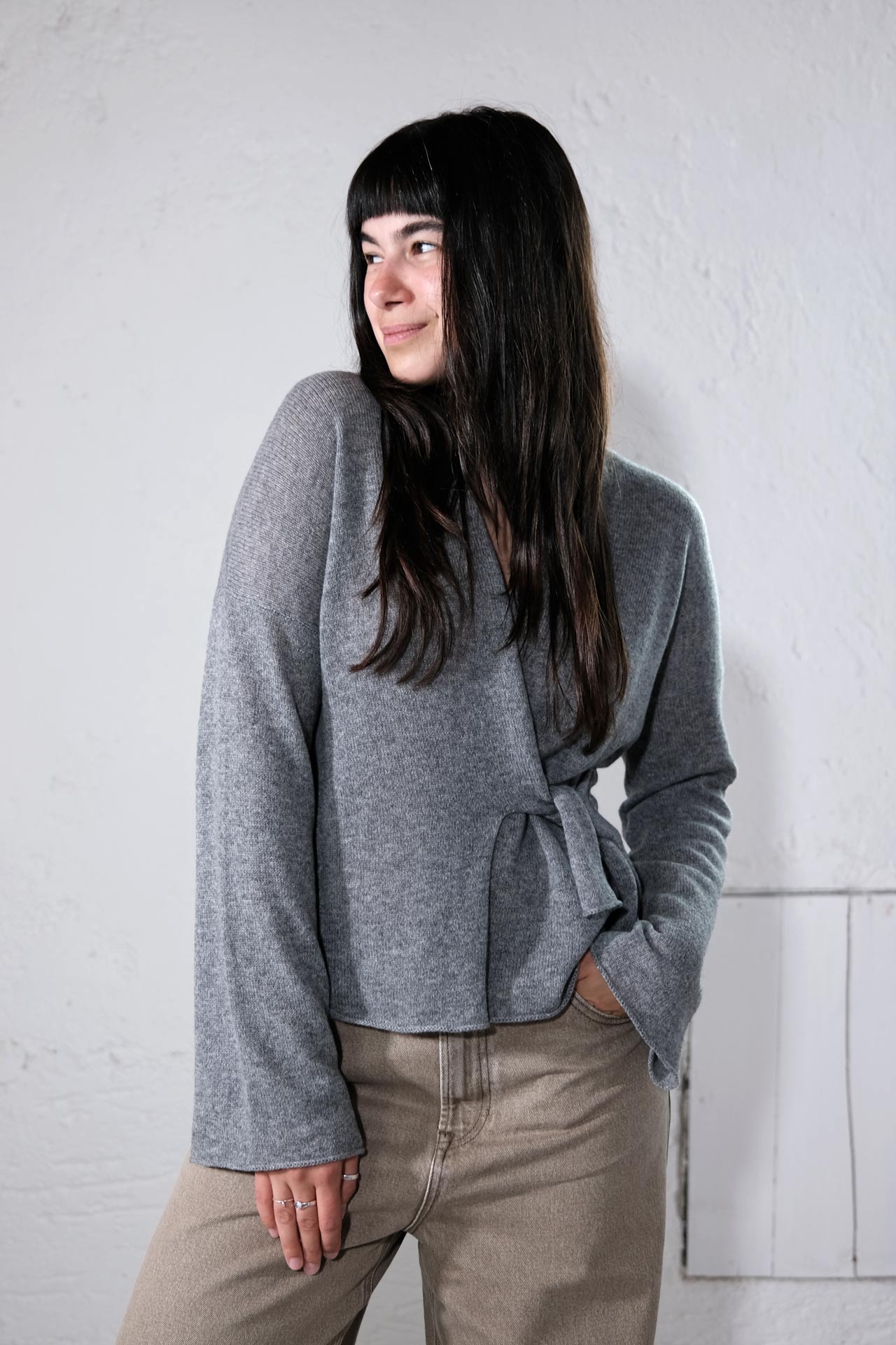 amon 1120230 Loose wrap cardigan