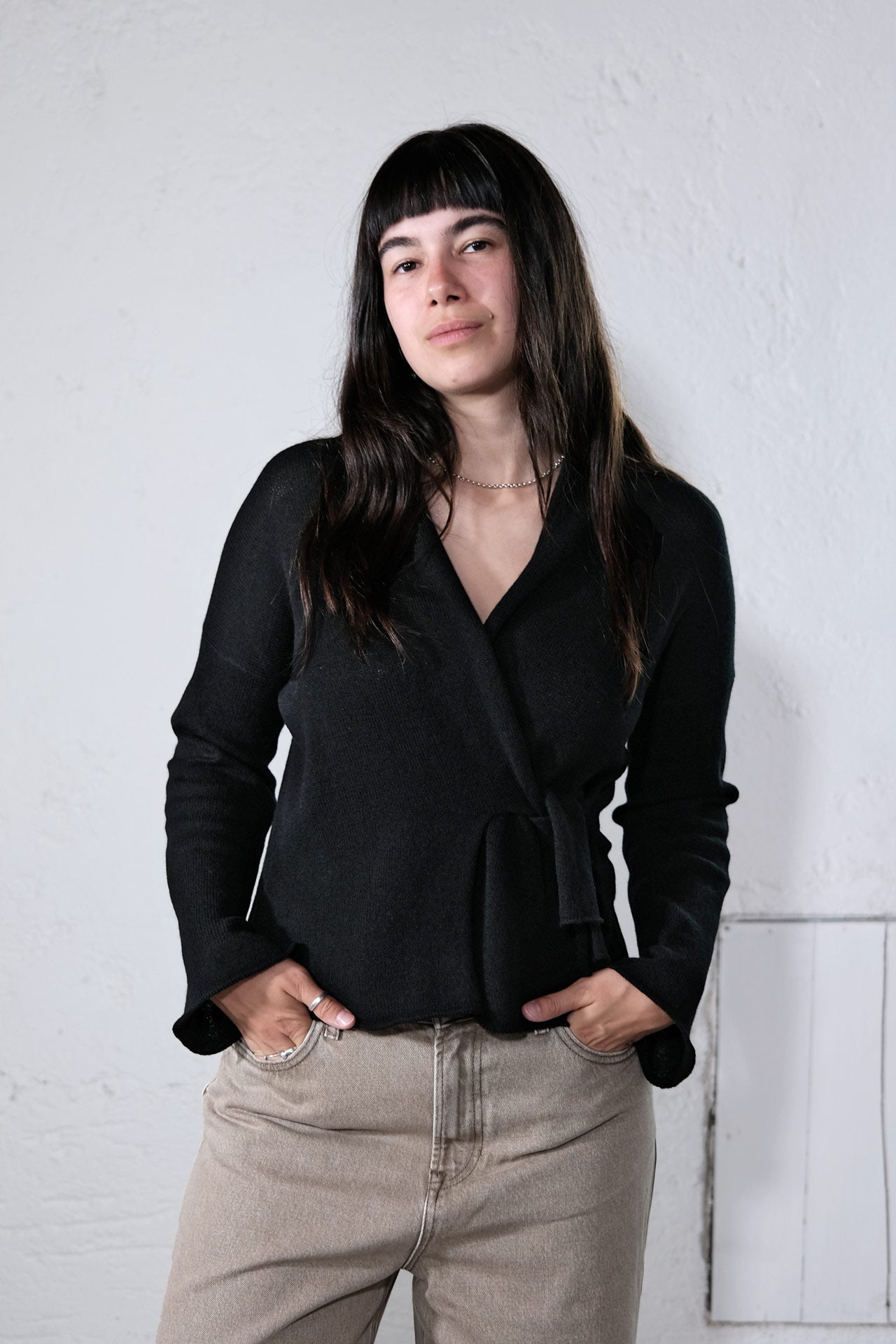 amon 1120230 Loose wrap cardigan