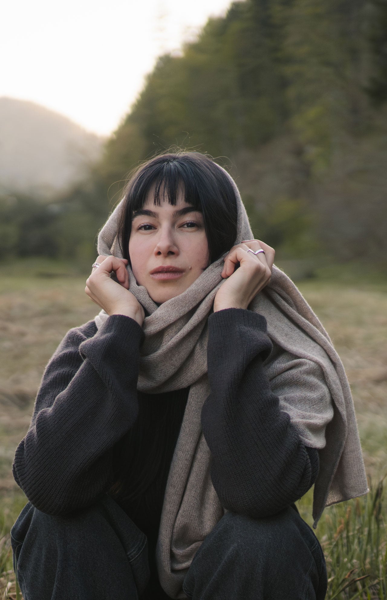 amon 1190205 luna light scarf